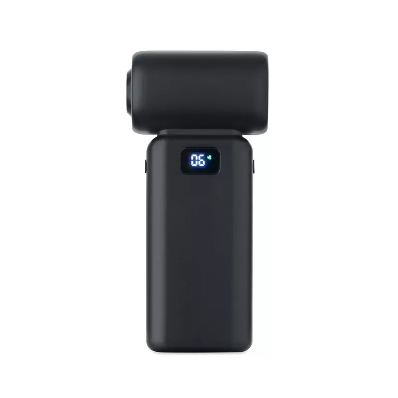 Wentylator przenośny turbo z LED TECHMATE BAMBOO - Czarny (MO2650-03)