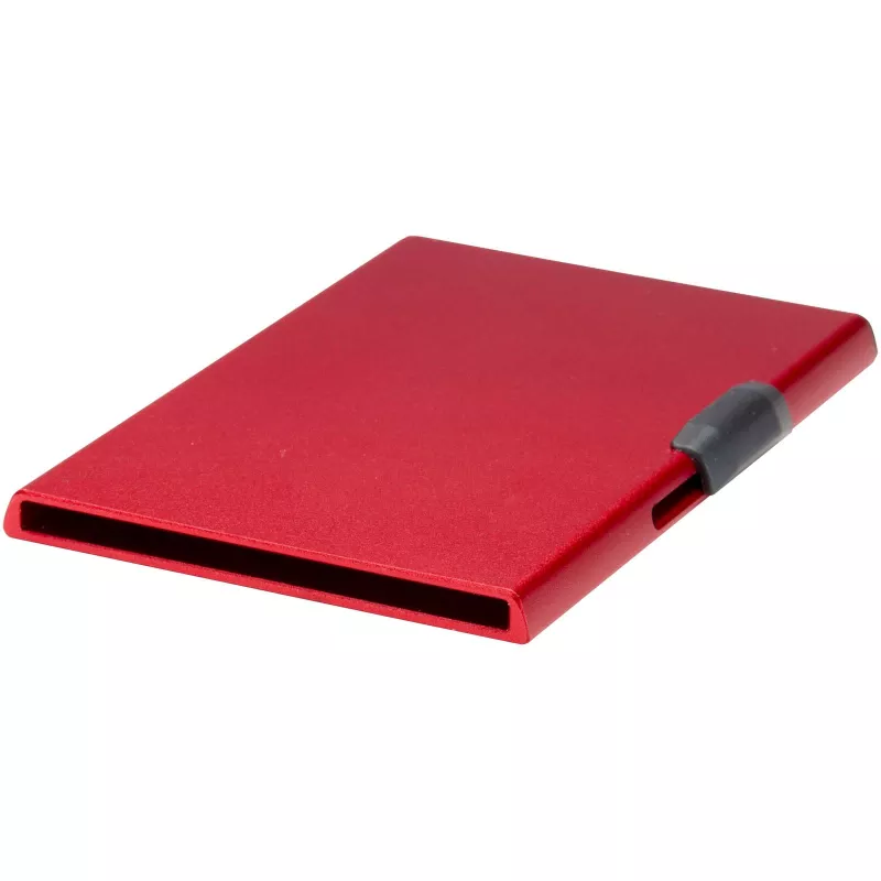 Magnetyczne etui na karty z ochroną RFID, wykonane z materiałów z certyfikatem RCS - Czerwony (12452821)