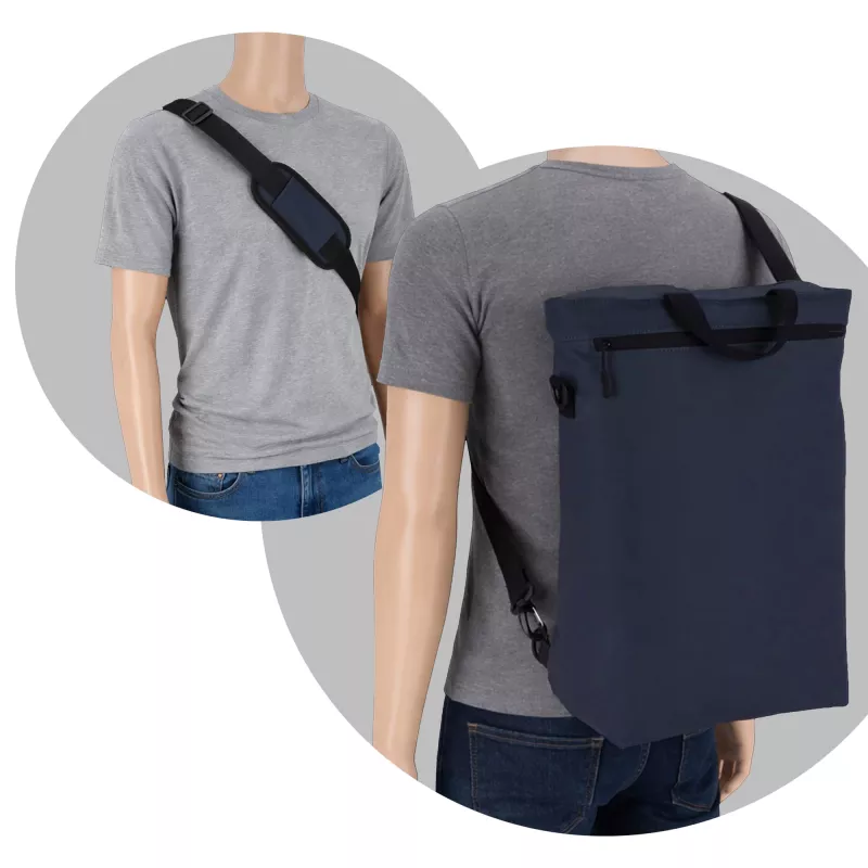 Plecak na laptopa PU Kyiv 28 x 42 x 12,5 cm - ciemnoniebieski (LT95342-N0010)