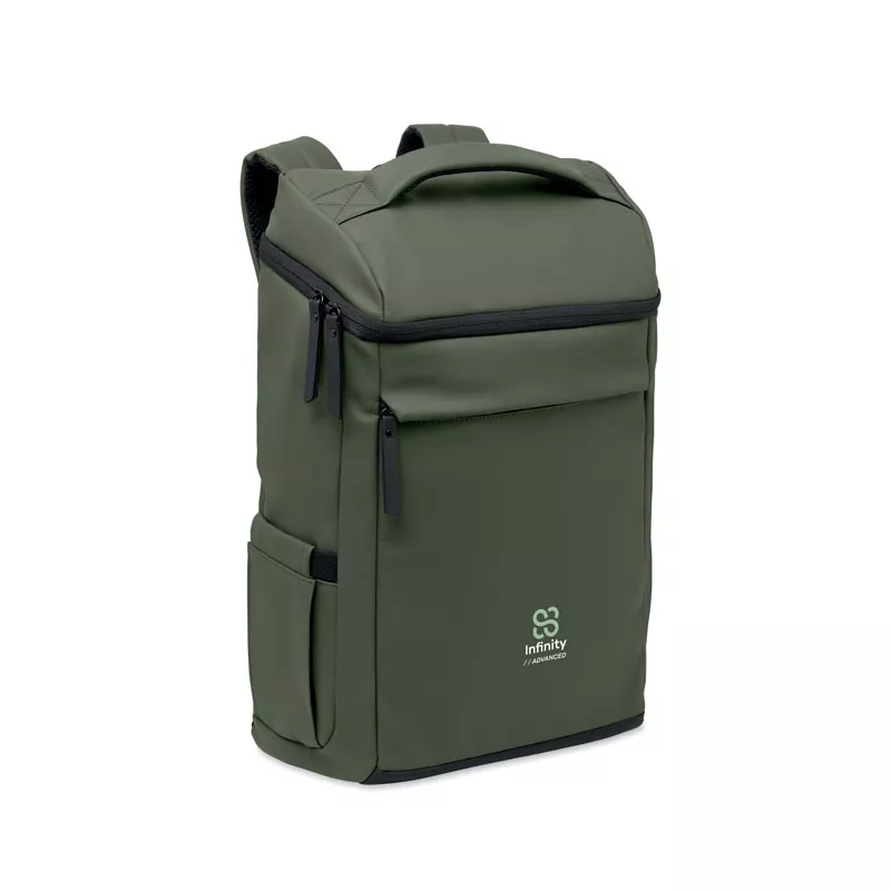 Plecak na laptop 15" z PU BOULDER - Ciemnozielony (MO3122-60)