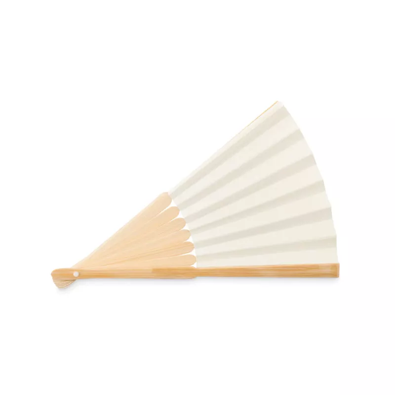 Wachlarz bambusowy z papierem FANNY PAPER - Bezowy (MO6828-13)