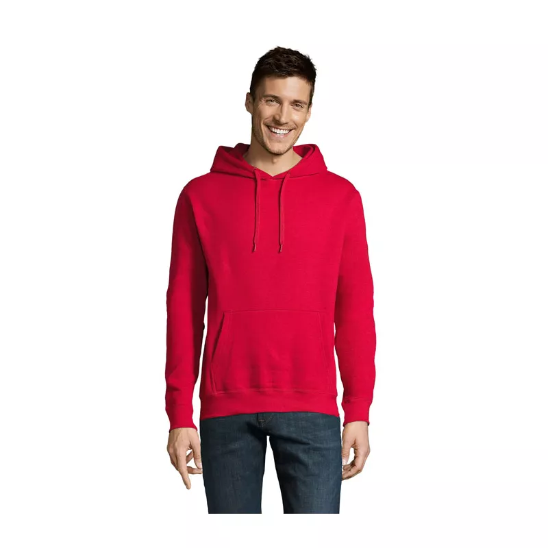 Bluza unisex z kapturem 320 g/m² Sol's SLAM - Czerwony (S13251-RD)