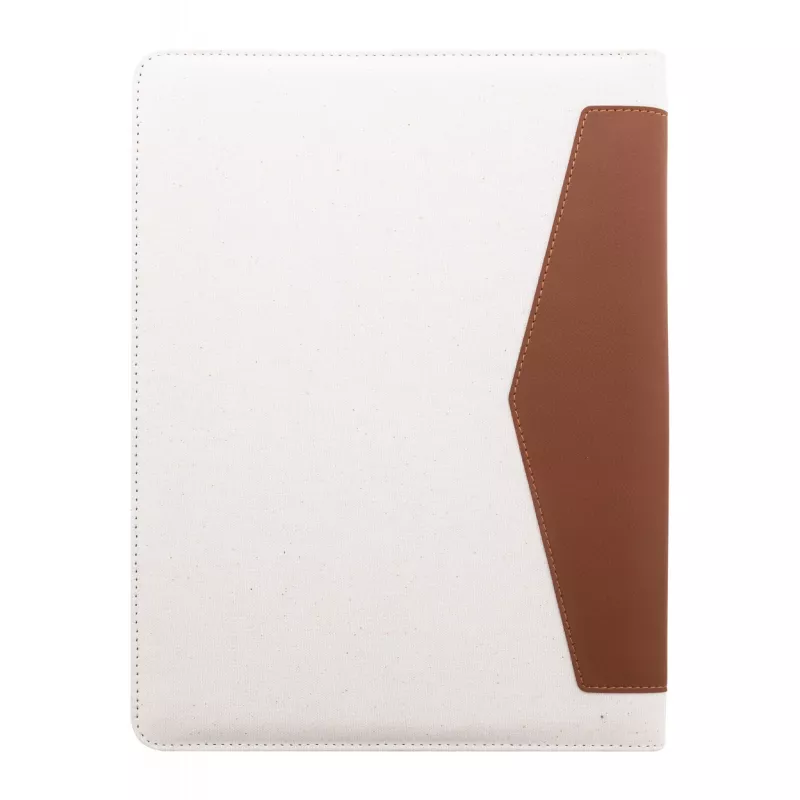 Carbasa Zip teczka na dokumenty z płótna pochodzącego z recyklingu - naturalny-a (AP808296-00)