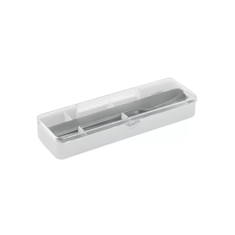 Zestaw sztućców stalowych w etui MESTECK - Bialy (MO2677-06)
