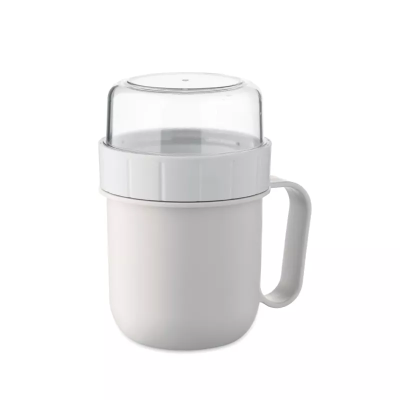 Kubek śniadaniowy z pojemnikiem 450 ml CUP ON GO - Bialy (MO2679-06)