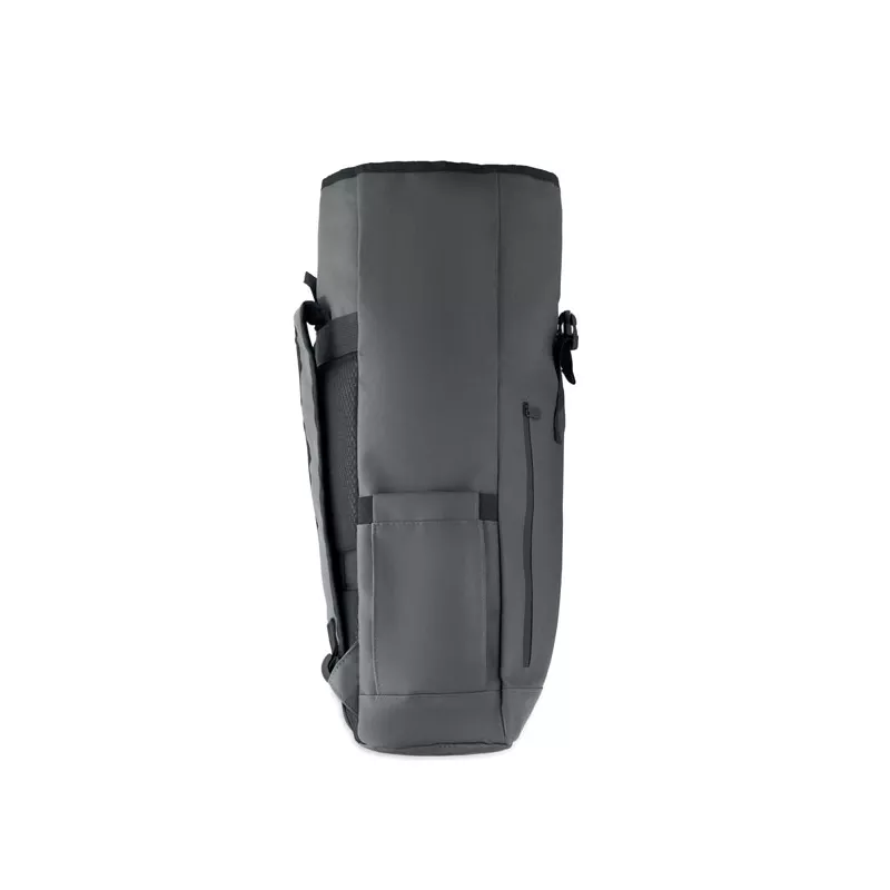 Plecak rolltop na laptop RPET 600D BANGKOK ROLL - Kamienny Szary (MO2643-15)