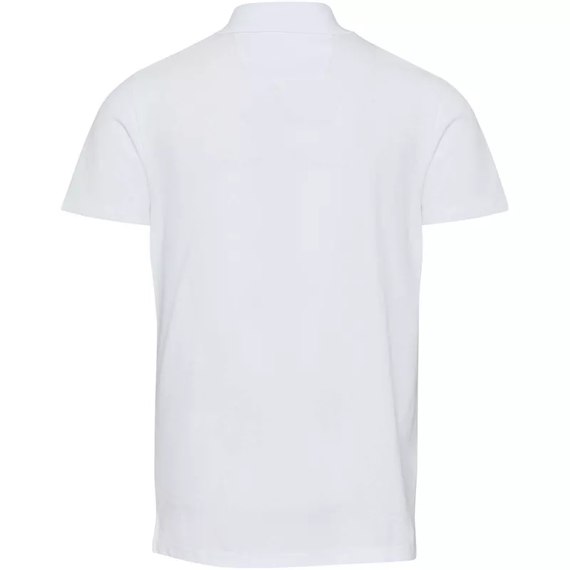Graphite organiczna koszulka polo unisex o gramaturze 180 g/m², z krótkim rękawem i certyfikatem OCS - Biały (39559-WHITE)