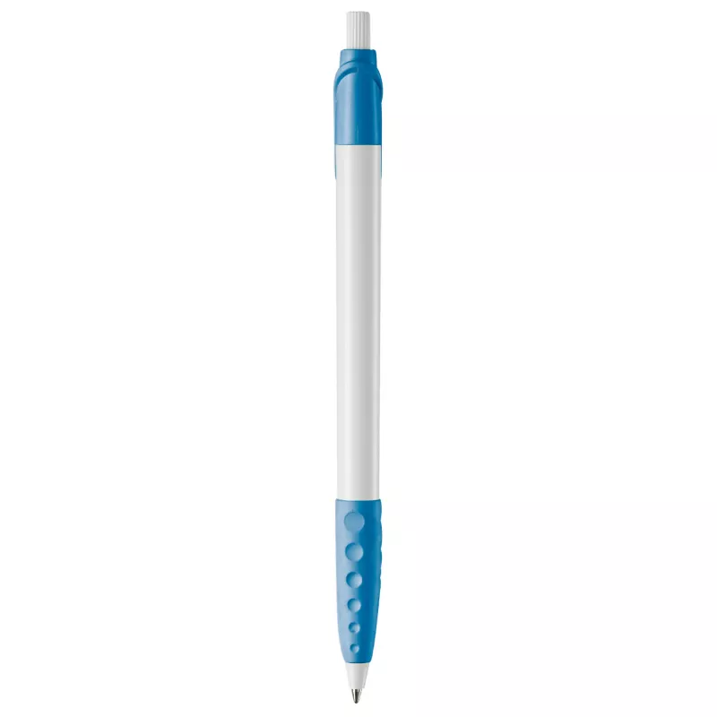 Długopis plastikowy (ABS) Cosmo - biało / jasnoniebieski (LT87622-N0112)