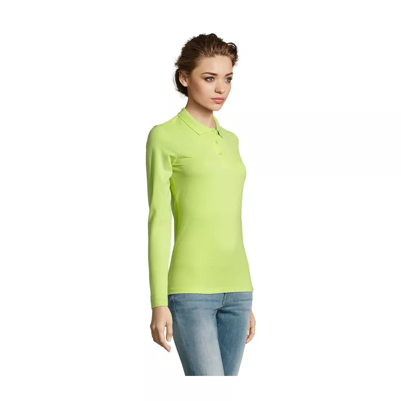 Polo damskie 180 g/m² Sol's PERFECT LSL WOMEN - Apple Green (S02083-AG)