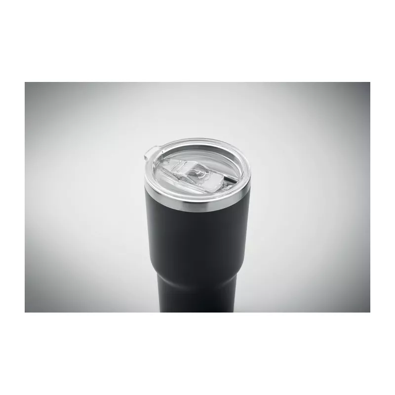 Kubek termiczny ze stali z recyklingu 500 ml SUM - Czarny (MO2597-03)