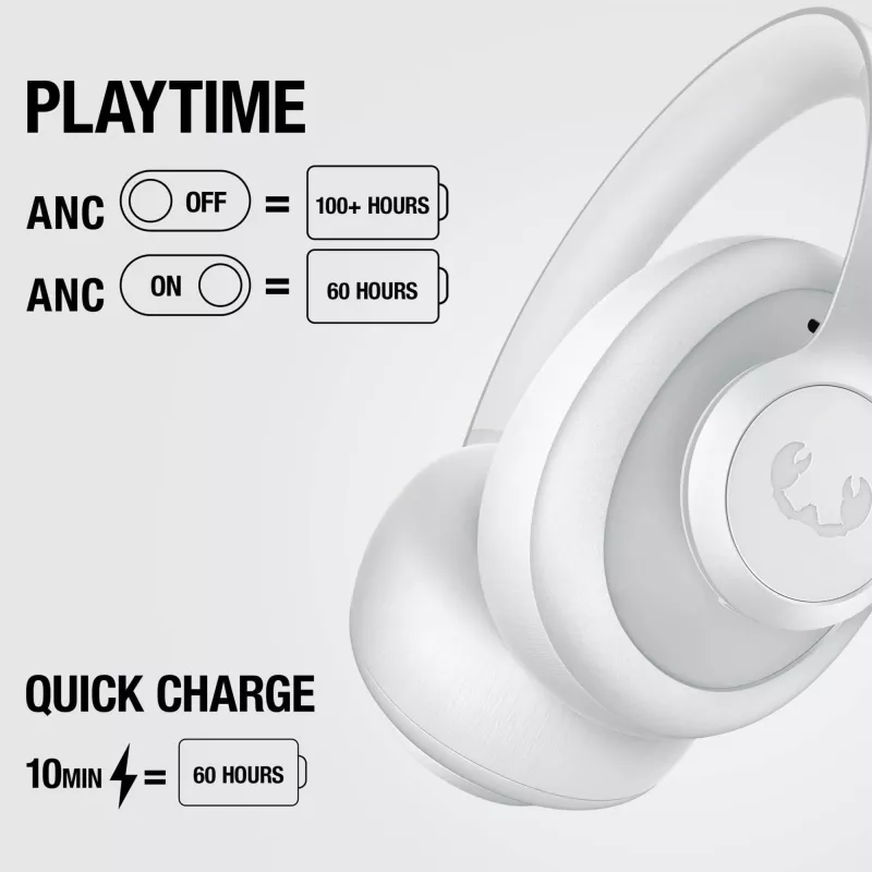 Fresh 'n Rebel Clam Ace 2 Słuchawki Over-Ear ANC - jasnoszary (LT49744-N0062)