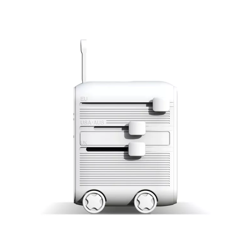 Wózek podróżny Xoopar Luggie GaN z adapterem podróżnym - biały (LT41033-N0001)