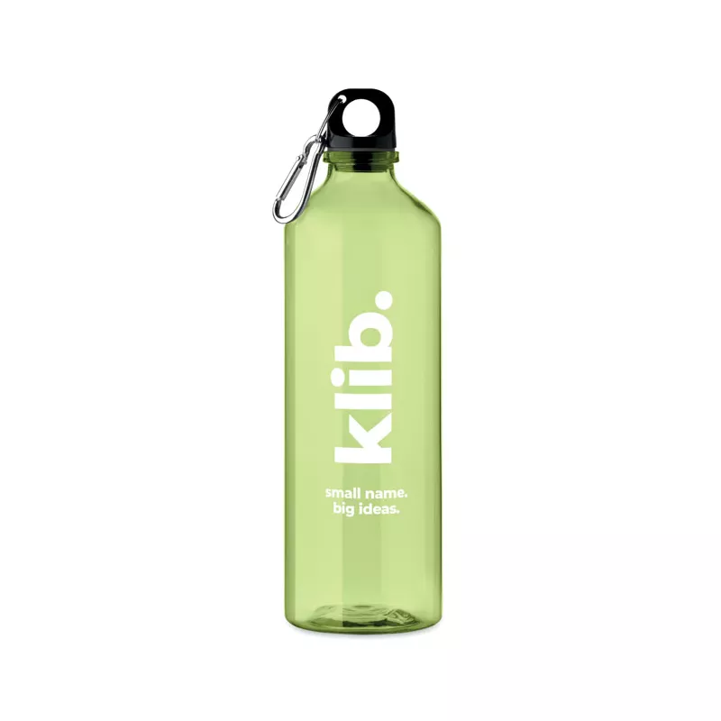 Butelka z RPET z karabińczykiem 750 ml MOSS RE750 - Przezroczysty Limonka (MO2804-51)