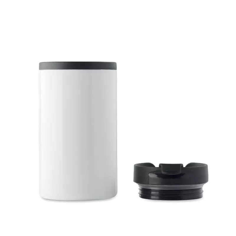 Kubek stalowy dwuścienny 250 ml FALUN - Bialy (MO9246-06)