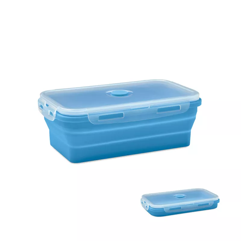 Lunchbox składany silikonowy 1200 ml KOLAPSO - Baby Blue (MO2549-66)