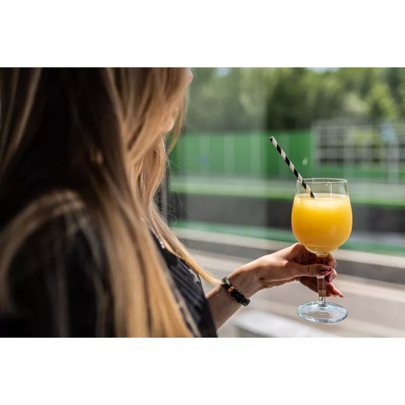 Słomki do napojów tekturowe 10 szt. LINA - czarny (8119103)