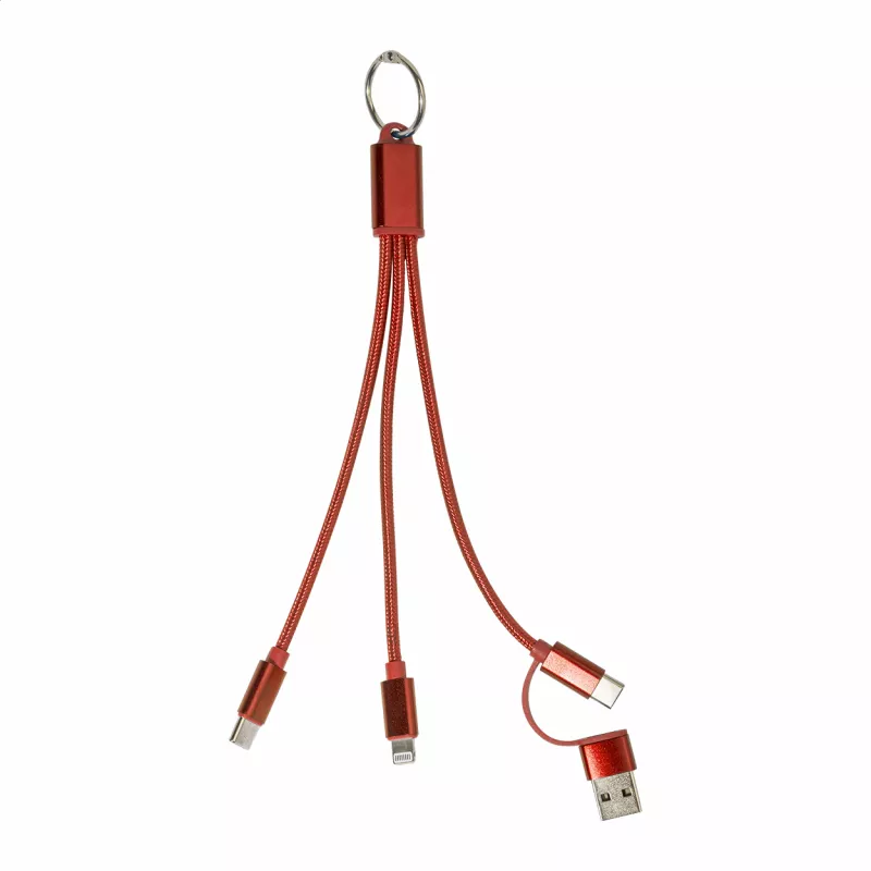 Rafob brelok kabel ładujący USB - czerwony (AP864127-05)