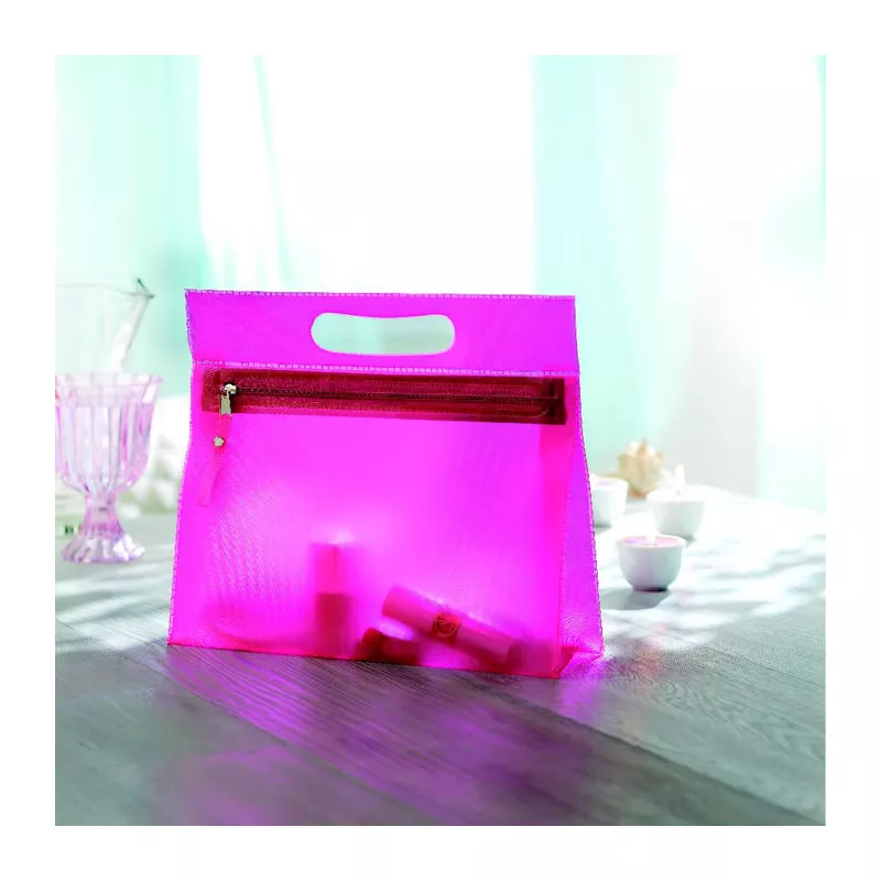 Kosmetyczka przezroczysta z PVC MOONLIGHT - Fuksja (IT2558-38)
