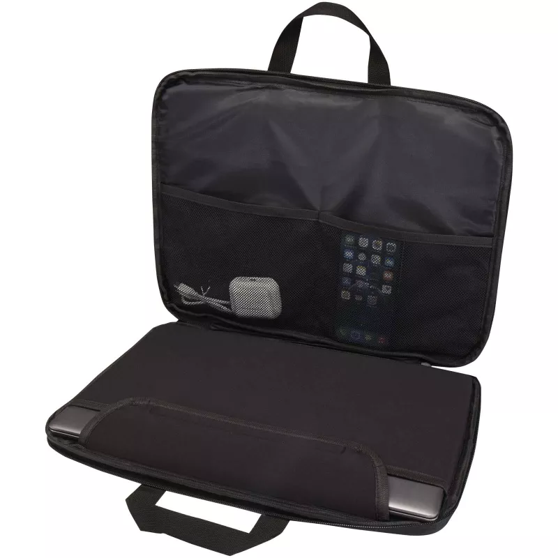 Libra etui na laptopa 2 w 1 o pojemności 3 l wykonane z materiałów z recyklingu z certyfikatem GRS - Heather Charcoal (13008584)