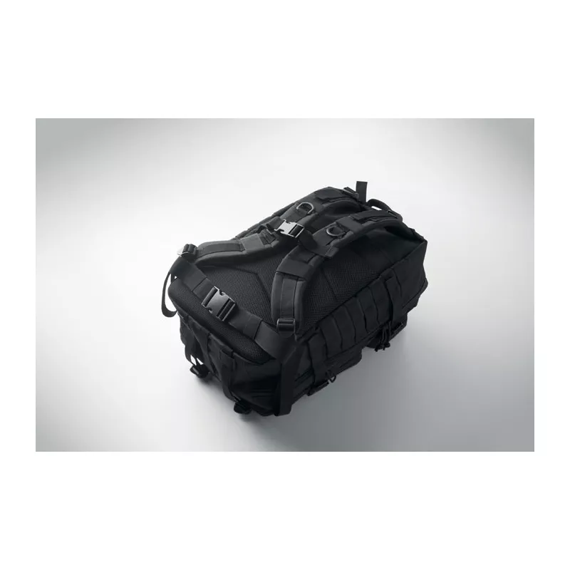 Plecak turystyczny z RPET 600D 50 l CARRYCONFI - Czarny (MO2970-03)