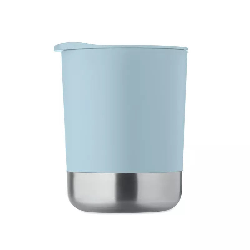 Kubek z PP z przesuwaną pokrywką 300 ml BEAKER - Baby Blue (MO2772-66)