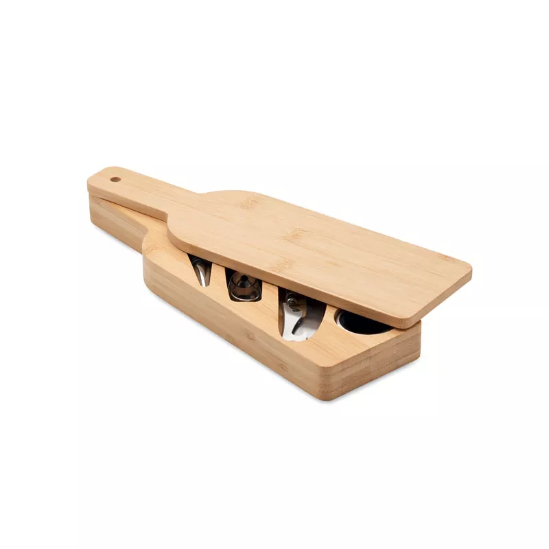 Zestaw do wina w bambusowym etui VINOVAULT SET - Drewna (MO2381-40)