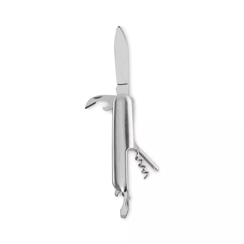 Scyzoryk z aluminium 5 funkcji MULTICHILLO - Srebrny (MO2531-14)