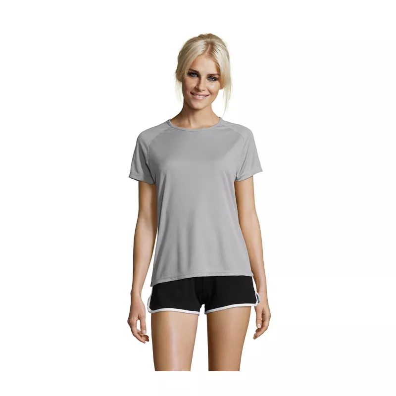 Koszulka sportowa damska 140 g/m² Sol's SPORTY WOMEN - Pure Grey (S01159-PG)