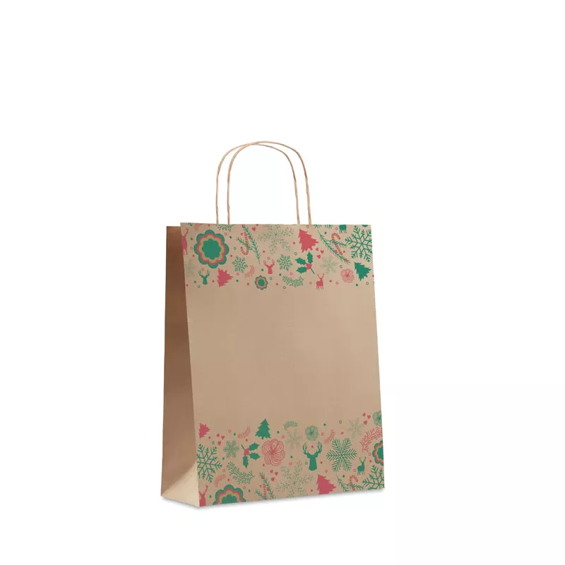 Torba prezentowa papierowa średnia 90 g/m² BAO MEDIUM - Bezowy (CX1519-13)