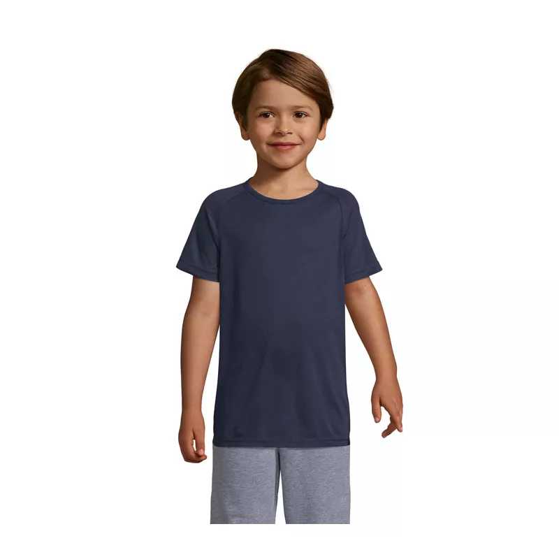 Koszulka sportowa dziecięca 140 g/m² Sol's SPORTY KIDS - French Navy (S01166-FN)