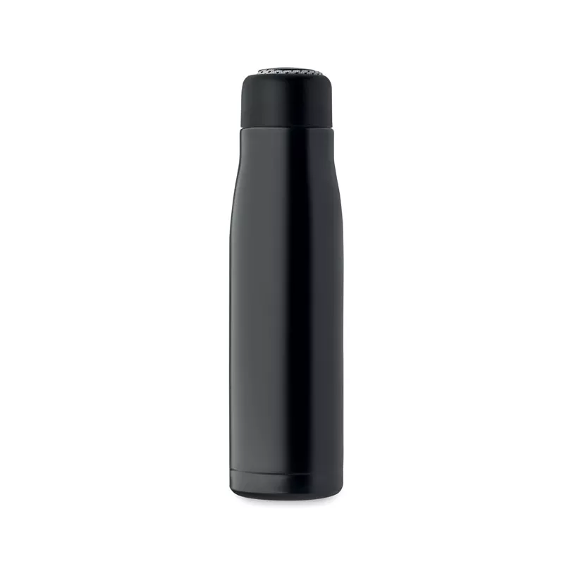 Butelka termiczna z uchwytem sznurkowym 500 ml CORDLE - Czarny (MO2413-03)