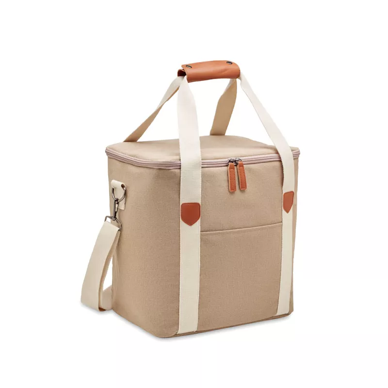 Torba termiczna duża z płótna 450 g/m² KECIL LARGE - Bezowy (MO6869-13)