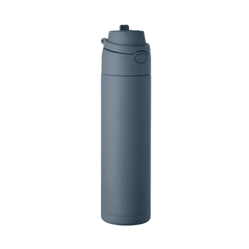 Butelka termiczna ze słomką 2 w 1 500 ml TOIEN TWO - Petrol (MO2988-20)