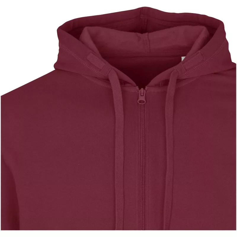 Jasper bluza unisex z kapturem z materiału organicznego pochodzącego z recyklingu z certyfikatem OCS, o gramaturze 280 g/m² - Głęboki bordowy (39666-DPBURGUN)