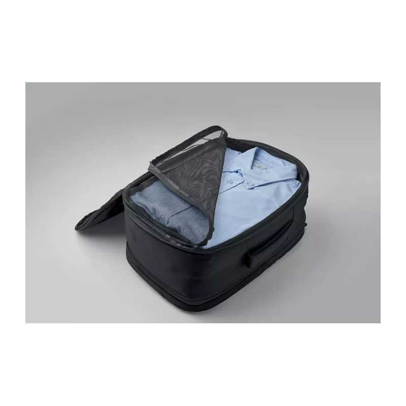 Plecak kabinowy z RPET na laptop 15" FLYSAFE - Czarny (MO2840-03)