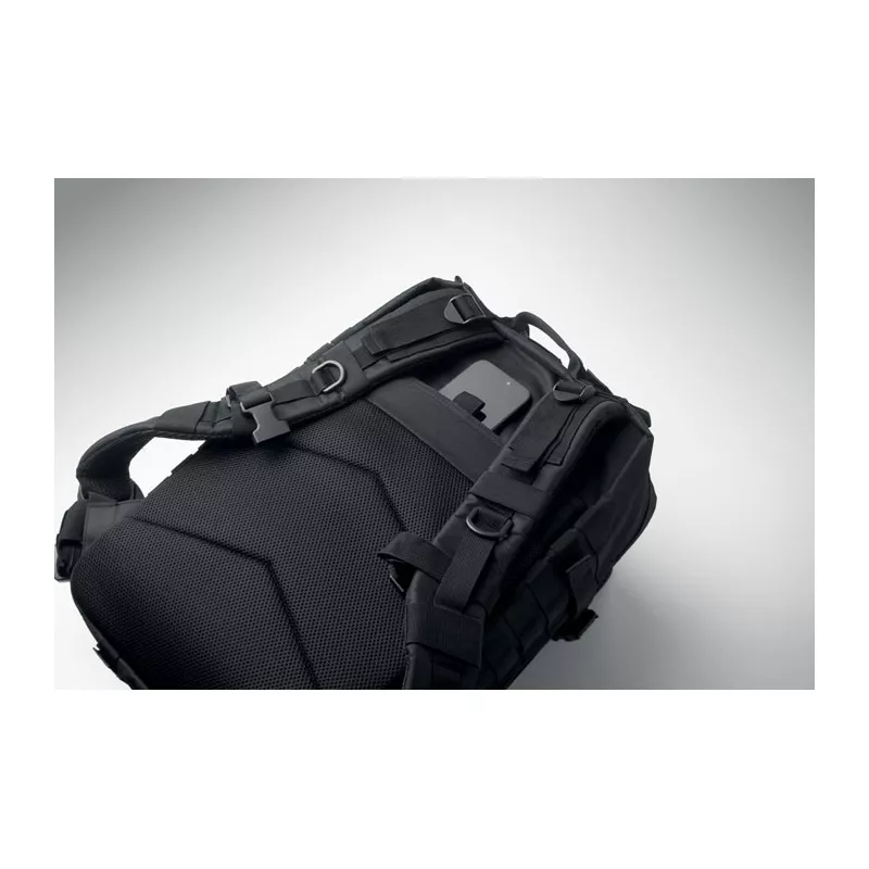 Plecak turystyczny z RPET 600D 50 l CARRYCONFI - Czarny (MO2970-03)