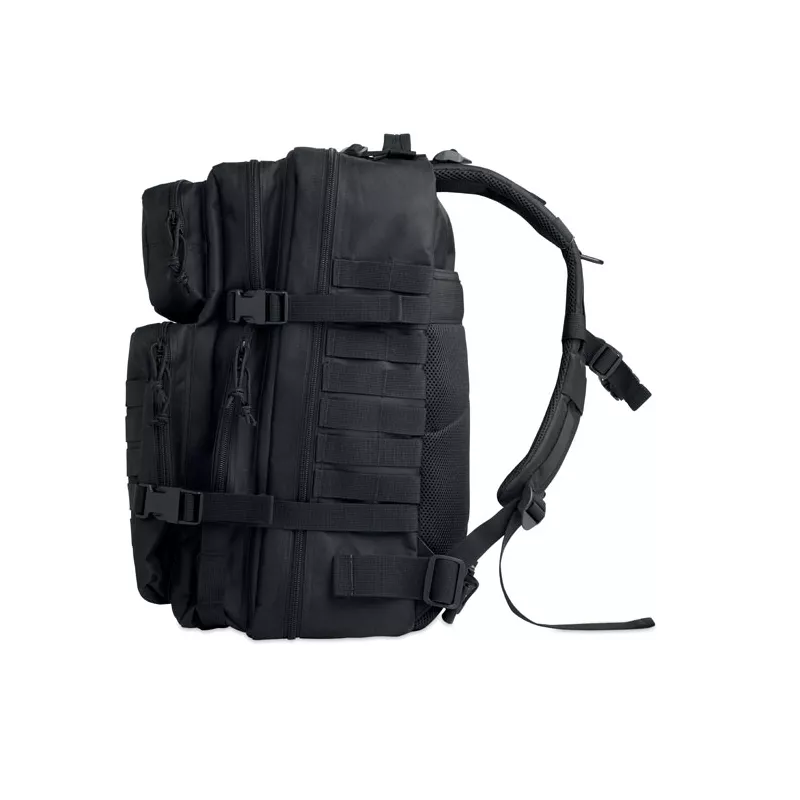 Plecak turystyczny z RPET 600D 50 l CARRYCONFI - Czarny (MO2970-03)