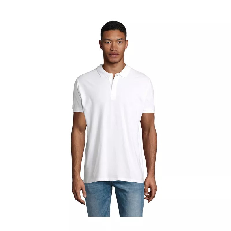 Polo męskie organiczne 170 g/m² Sol's PLANET MEN - Bialy (S03566-WH)