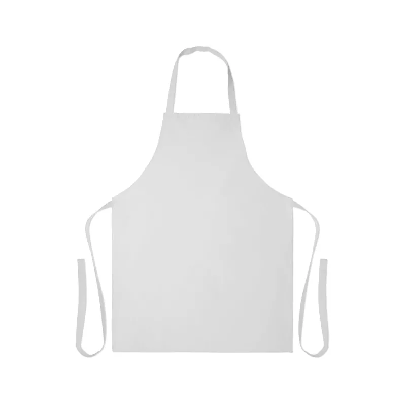Fartuch z bawełny z recyklingu 180 g/m² SOUS COLOUR - Bialy (MO2571-06)