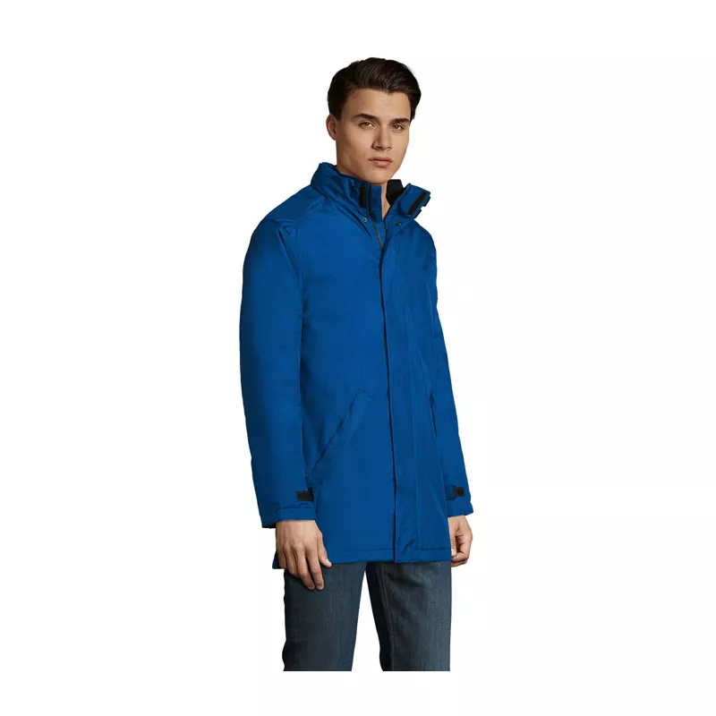 Kurtka unisex ocieplana z kapturem Sol's ROBYN - Niebieski (S02109-RB)