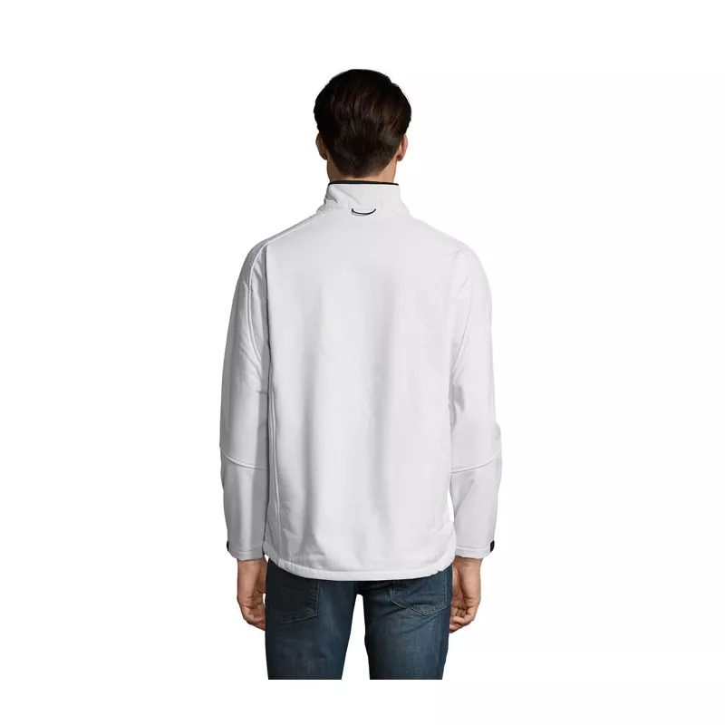 Softshell męski 3-warstwowy 340 g/m² Sol's RELAX - Bialy (S46600-WH)