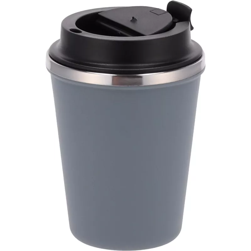 Kubek termiczny 350 ml z powłoką z recyklingu METODY - szary (8496207)