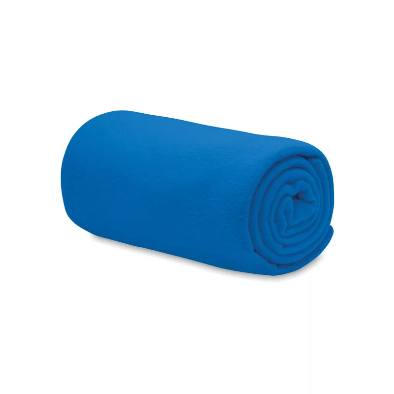 Koc polarowy RPET 120x150 cm 130 g/m² BOGDA - Niebieski (MO6805-37)