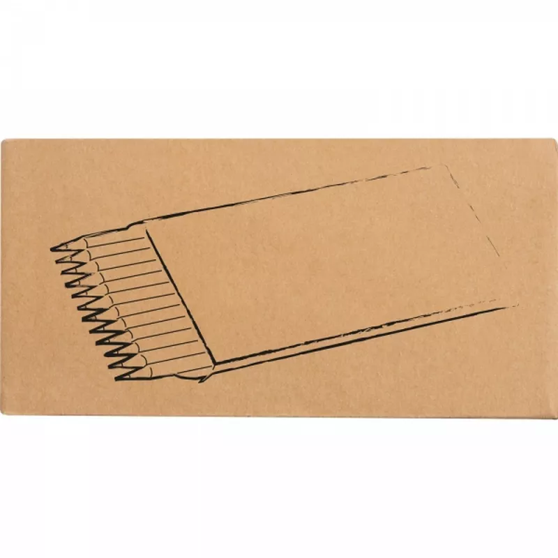 Kredki drewniane 12 kolorów MATEO - beżowy (1316413)