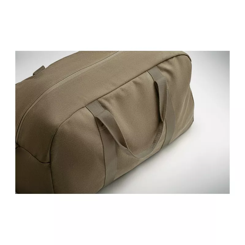 Torba podróżna z recyklingu 450 g/m² DUFFAS COLOUR - Zieleń Wojskowa (MO2508-49)