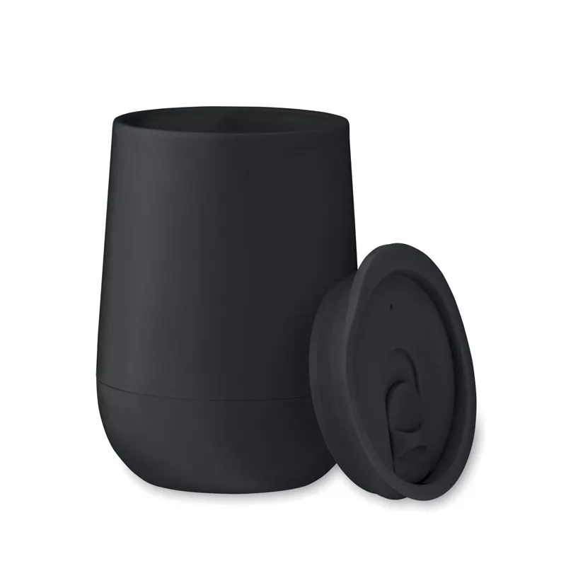 Kubek dwuścienny z PP 300 ml GO - Czarny (MO2444-03)