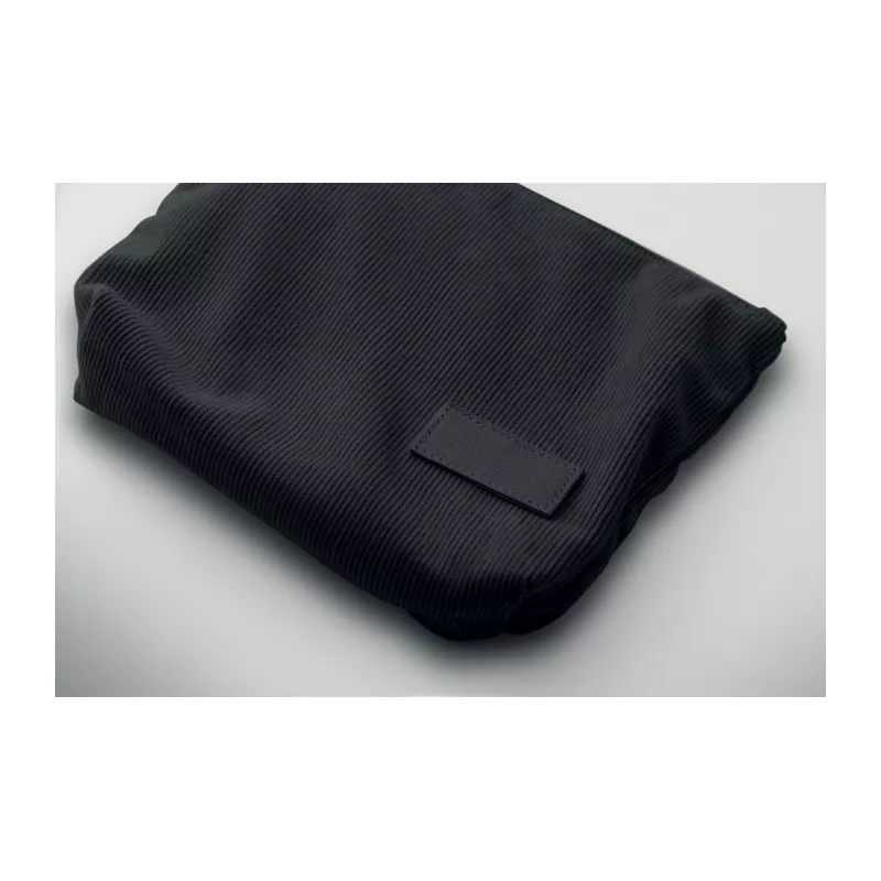 Kosmetyczka sztruksowa z podszewką 220 g/m² CORDY T - Czarny (MO2876-03)