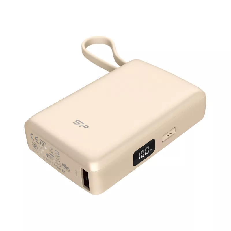 Power bank 10 000 mAh Silicon Power CP10 - beżowy (EG834513)
