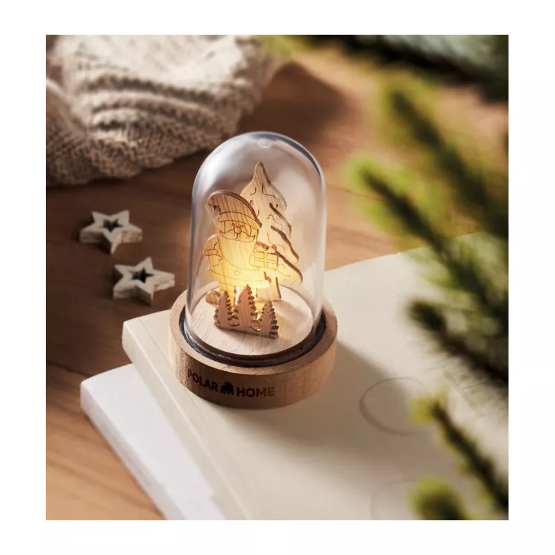 Ozdoba świąteczna LED z MDF ROVANI - Drewna (CX1558-40)