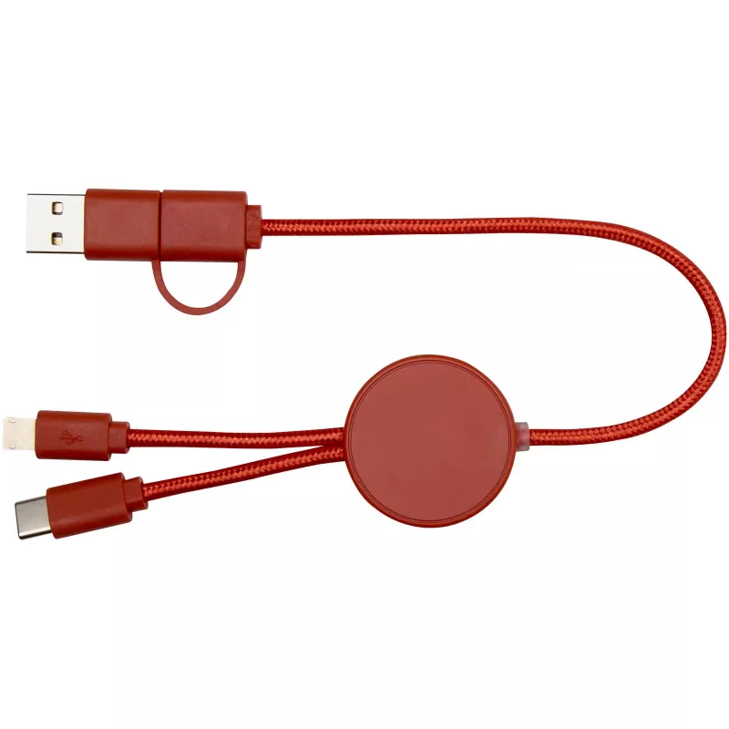 Citala kabel do synchronizacji danych i szybkiego ładowania 5 w 1 27 W o długości 30 cm z tworzyw sztucznych pochodzących z recyklingu - Brick (12442732)